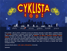 Tablet Screenshot of cyklistalodz.pl